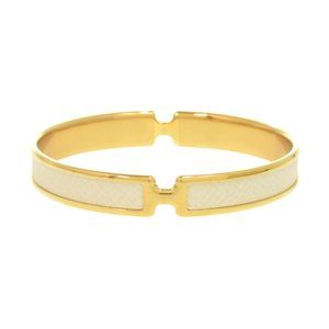 Hermes Gold and Ivory Bracelet
